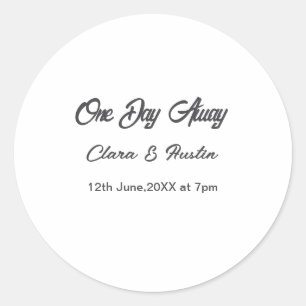 Sticker Rond Dîner de répétition Un jour avant la nuit précédan