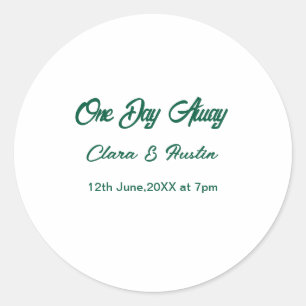 Sticker Rond dîner de répétition Un jour avant la nuit précédan