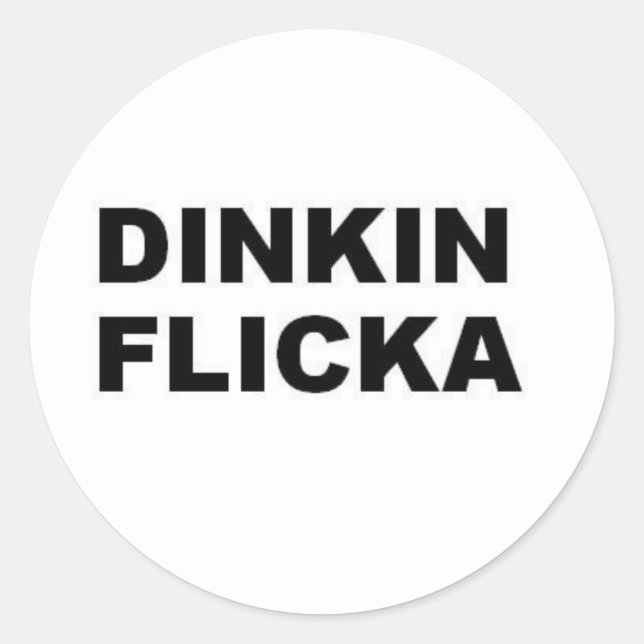 STICKER ROND DINKIN FLICKA (Devant)