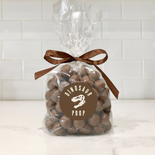 Sticker Rond Dino Dig Dinosaur Poop Excavation Anniversaire Tre