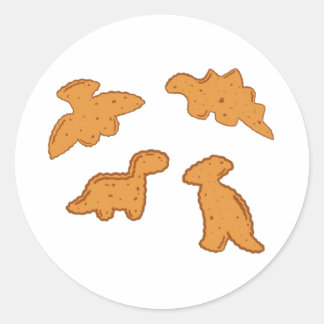 Sticker Rond Dino nuggets