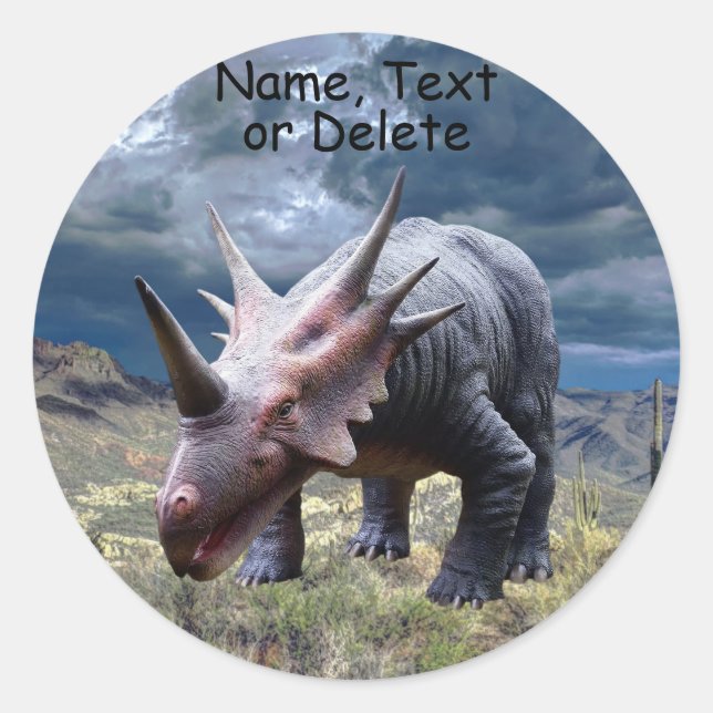 Sticker Rond Dinosaur Jurassic Park Belle (Devant)