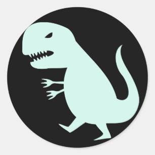 Sticker Rond Dinosaure de Grr