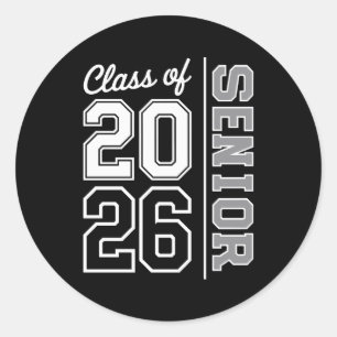 Sticker Rond Diplômé de la promotion 2026 26e année de fin d'ét