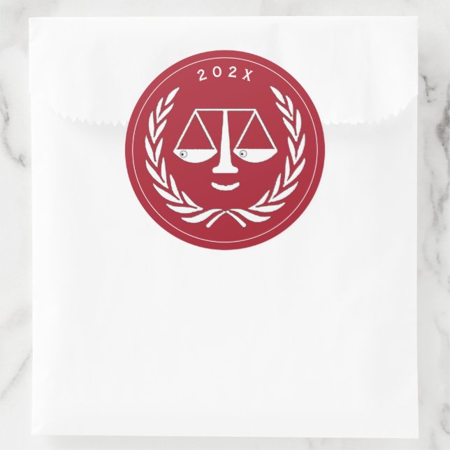 Sticker Rond Diplôme de l'École de droit des avocats 2025 (Sac)