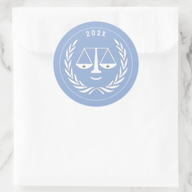 Sticker Rond Diplôme de l'École de droit des avocats 2025 (Sac)