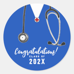 Sticker Rond Diplôme de l'école de soins infirmiers