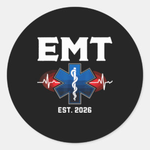 Sticker Rond Diplôme d'étudiant en soins d'urgence Est