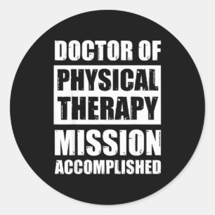 Sticker Rond Diplômé en physiothérapie promotion dpt dp
