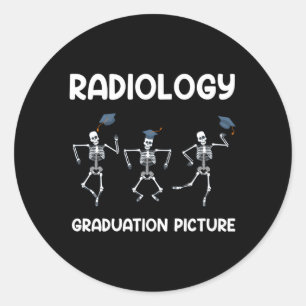 Sticker Rond Diplôme en radiologie Technologue en radiologie de