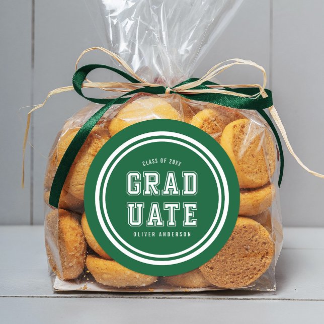 Sticker Rond Diplômé en variation de couleur de l'Arrière - pla (Créateur téléchargé)