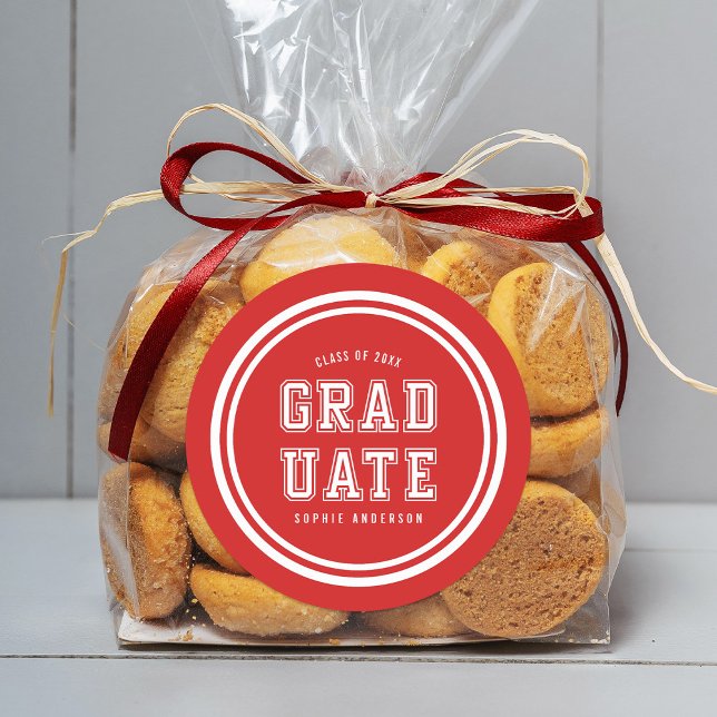 Sticker Rond Diplômé en variation de couleur de l'Arrière - pla (Créateur téléchargé)