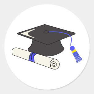 Sticker Rond Diplôme Et Diplôme