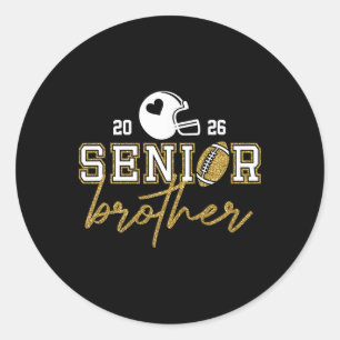 Sticker Rond Diplômé Frère Sénior Football Cl De 2026 Fami