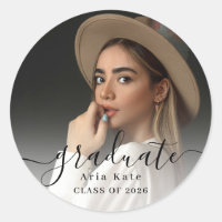 Diplôme photo tendance avec année de classe