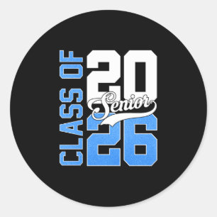 Sticker Rond Diplômé senior 2026 promotion 2026 remise des dipl