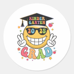 Sticker Rond Diplômée super de la maternelle Happy Graduation C