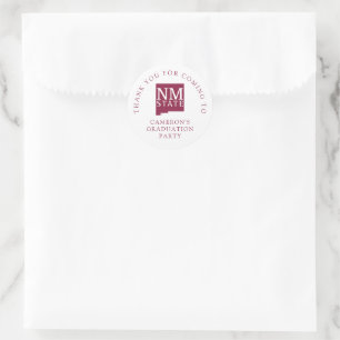 Sticker Rond Diplômés de l'Université d'État du Nouveau-Mexique