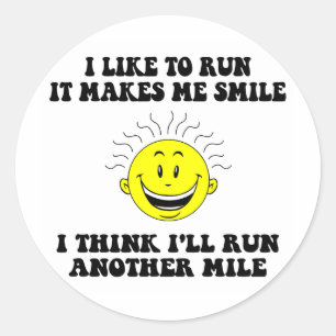 Sticker Rond Dire mignon de fonctionnement
