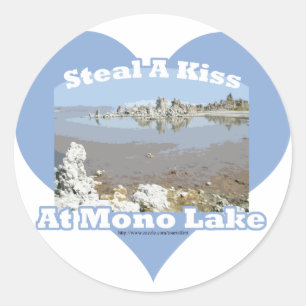 Sticker Rond Dire mono drôle de lac