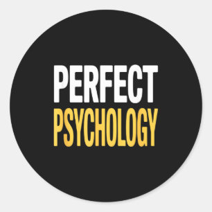 Sticker Rond Dire psychologie drôle disant gag sarcastique inve