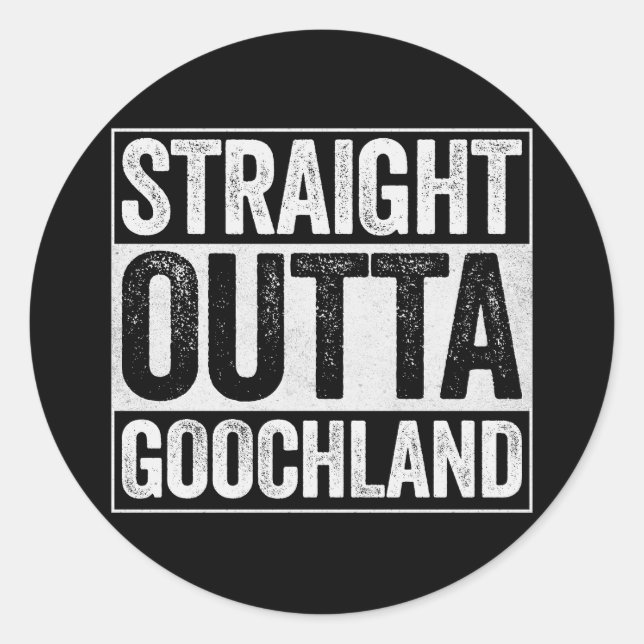 Sticker Rond Directement de Goochland (Devant)