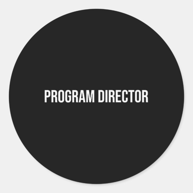 Sticker Rond Directeur de programme Santé mentale  (Devant)