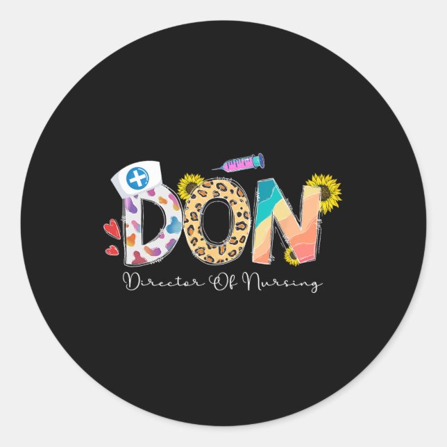 Sticker Rond Directeur Des Infirmières Directeur Des Infirmière (Devant)