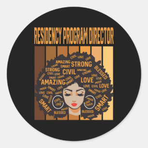 Sticker Rond Directeur du programme de résidence Mois de l'hist