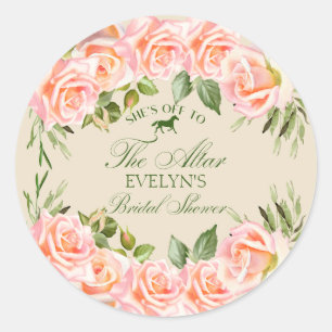Sticker Rond Direction de l'autel Derby Floral Shower de mariag