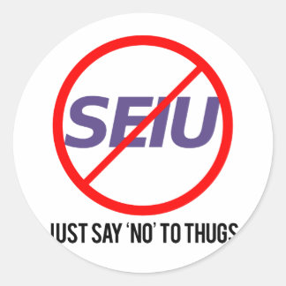 Sticker Rond dis juste non aux voyous