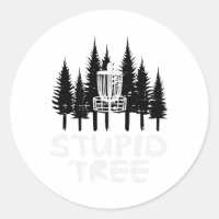 Disc Golf Stupid Tree Funny Frisbee Golfer Frolf M