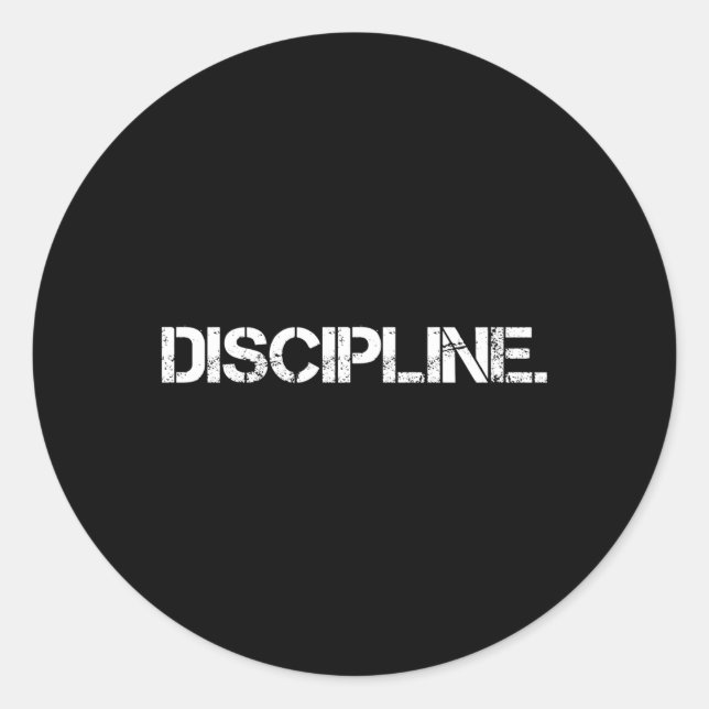 Sticker Rond Discipline (Devant)