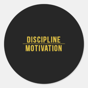 Sticker Rond Discipline Sur Motivation Gymnase Exercice Musc Hu