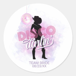 Sticker Rond Disco Darlin' Équipe de l'enterrement de vie de je