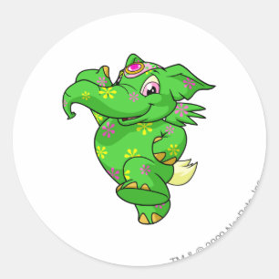 Sticker Rond Disco d'Elephante