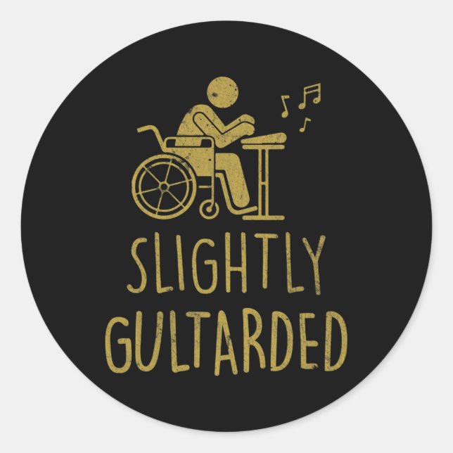 Sticker Rond Discours amusants pour les utilisateurs de fauteui (Devant)