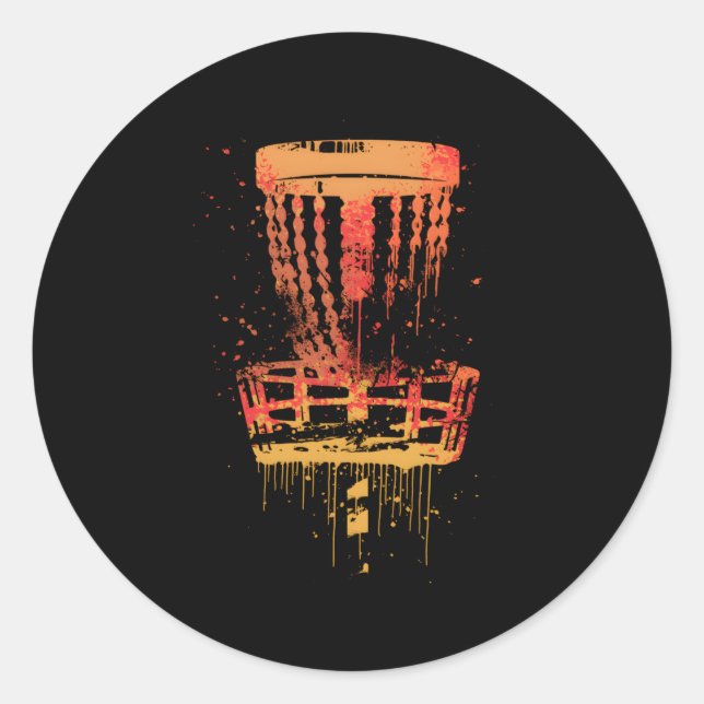 Sticker Rond Disk Golf Frolf Frisbee Golf (Devant)