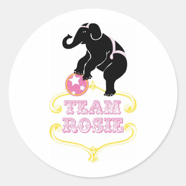 Sticker Rond disposition_teamrosie (Devant)