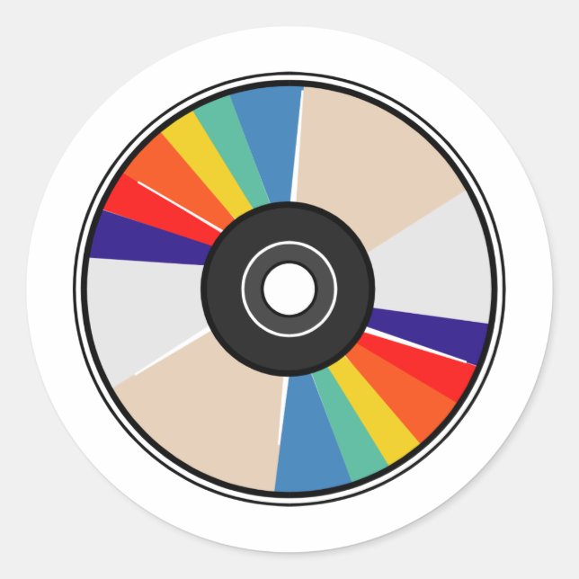 Sticker Rond Disque compact (Devant)
