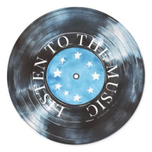 Disque de musique Aqua Blue Black