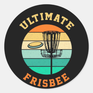 Sticker Rond Disque Golf Ultimate Frisbee