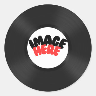 Sticker Rond Disque personnalisé