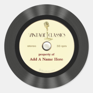 Autocollants Stickers Disque Vinyle Zazzle Fr