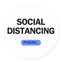 "Distanciation sociale, s'il vous plaît" Drôle de 