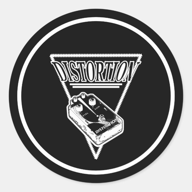 Sticker Rond Distorsion (Devant)
