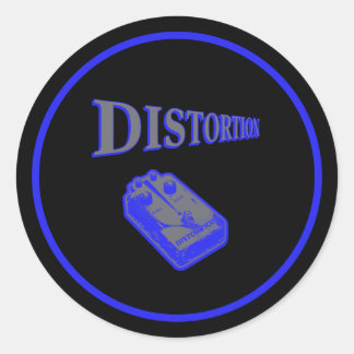 Sticker Rond Distortion Diagonal 
