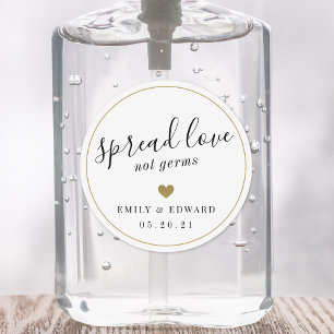 Sticker Rond Distributeur de désinfectant pour les mains Mariag