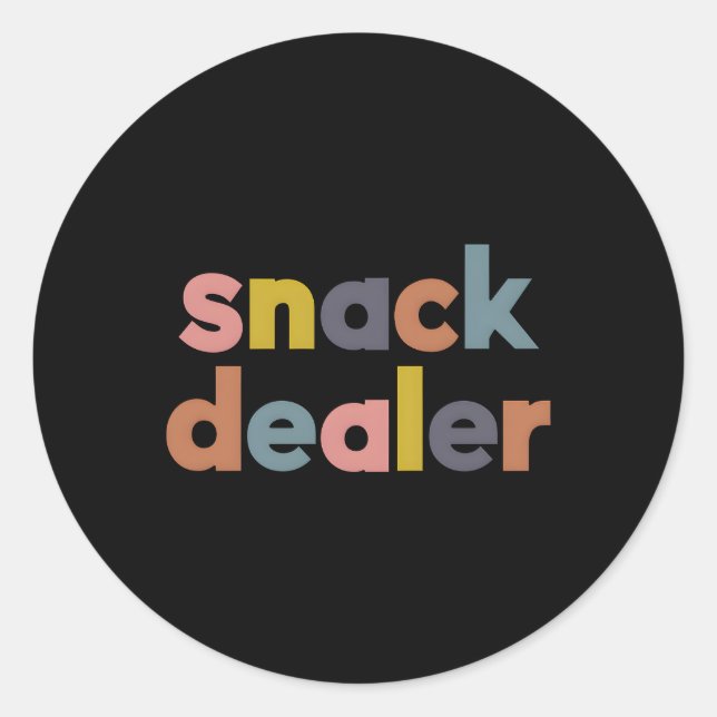 Sticker Rond Distributeur Snack Pour Maman De Et (Devant)
