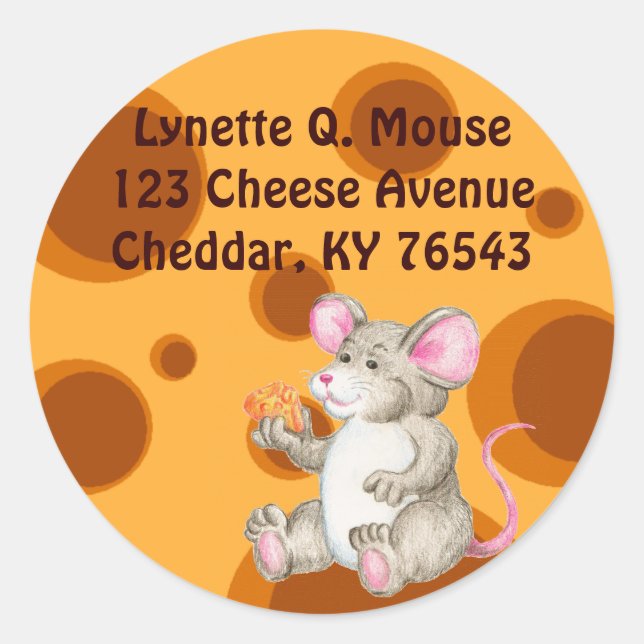 Sticker Rond Dites Fromage (Devant)